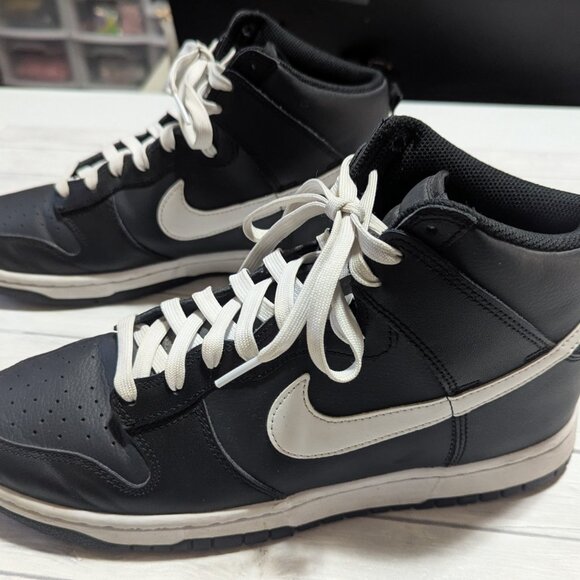 Nike Dunk High Retro Black Anthracite Mens 10-Used in Original Box main image 7